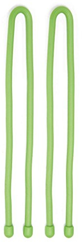 Nite IZE Original Gear Tie, Reusable Rubber Twist Tie, 12-Inch, Lime Green, 2 Pack, Made in The USA
