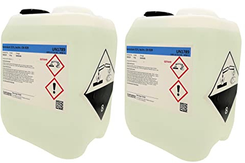 Bemango Salzsäure 31% Chlorwasserstoffsäure, 2 x 5 l Kunststoffkanister