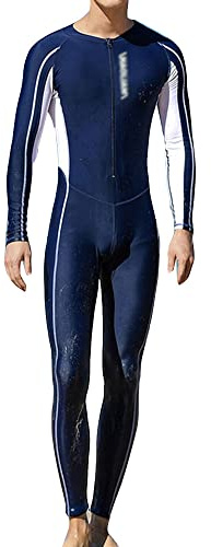 YAOTT Damen/Herren Langarm Sonnenschutz Professioneller Badeanzug Full-Cover-Einteilig Neoprenanzug Athletic Surfen Tauchen Badeanzug Schwimmanzug Surfanzug Bademode Badeanzüge Strandbikinis Bodysuit