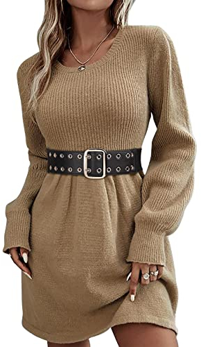 Kajeer Punk Doppelloch Damengürtel - Stretchgürtel Damen Breit Taillengürtel für Kleider Kostüm