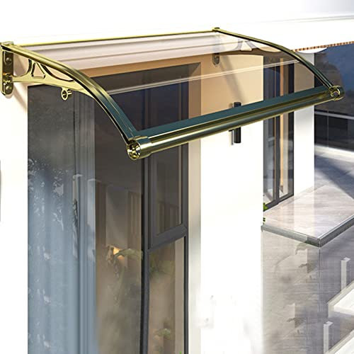 Door Canopy,Door Awning Rain Shelter Soundproofing Rain Shelter for Door,for Outdoor Waterproof Back Door Canopy Awning Shelter Roof Shade Roof Cover for Doors Window (100X620cm/39inX244in,100cm)