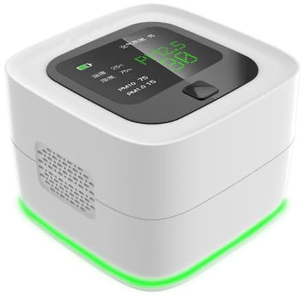 Karriter Tuya WiFi Analizador Inteligente de Calidad del Aire Sensor PM2.5 PM10 Pantalla LCD Monitoreo de Temperatura Detector de Gas DoméStico Inteligente