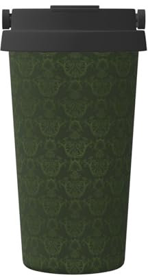 Hunter Bouteille isotherme pour boissons chaudes et froides Motif pétales de fleurs Vert