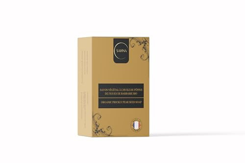SAVON VEGETAL A L’HUILE DE PEPINS DE FIGUE DE BARBARIE BIO 100gr - Savon émollient et protecteur – Surgras- - nourrissant – purifiant – hydratant - saponifié à froid