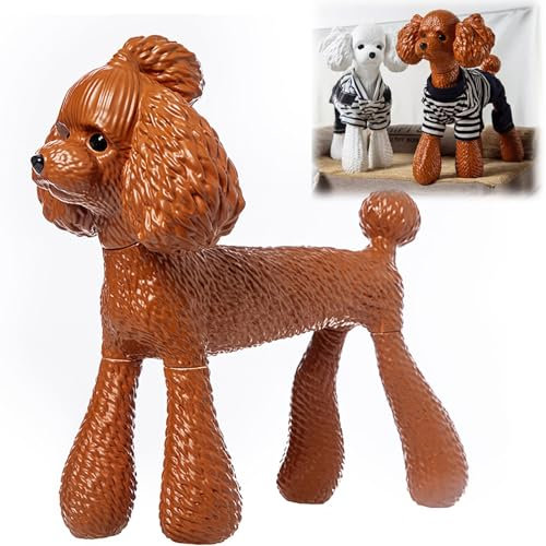 Schneiderpuppe Hundeschaufensterpuppen-Requisiten-Display für Kleidung, Ausstellungsstand für Formelle Kleider mit Animal-Print in Übergröße, Premium-Schaufensterpuppe für Haustiere ( Color : Brown ,
