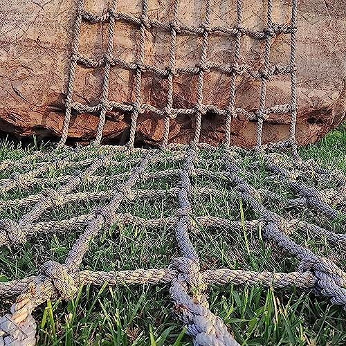 KjoiDWz Playground Rope Net Climbing Net For Kids Climbing Cargo Net Anti Fall Protective Safety Net For Indoor Outdoor Playground Net Yard Frame Climbing Net, Treehouse Rope Ladder(3*5m(9.9*15.15ft))