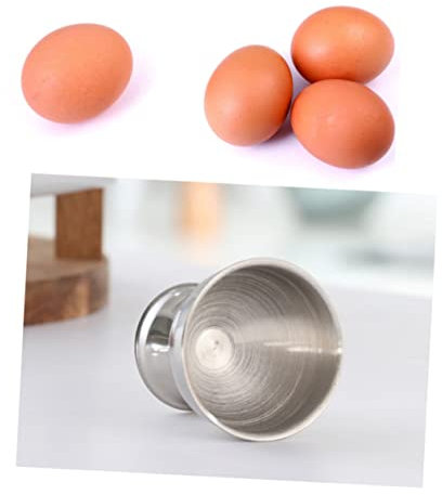 COLLBATH Eierhalter 2er-Set Edelstahl-Eierbecher Ständer für gekochte Eier für Küche Esszimmer Tee Serviette Osterdekoration