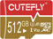 Carte SD, Carte Micro SD 512Go Vitesse Élevée Carte Memoire Ultra- HD SD Card Grande Capacité Carte SD 512GO pour Drone, Dash Cam, Caméra de Sport, Caméra de Surveillance, Smartphone (Rouge-zhuz)