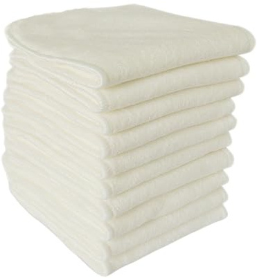 VICASKY 6 Piezas Pañales de Fibra Bambú Nano Lavables y Reutilizables para Pañales de Cubiertas de Forros de Paquete