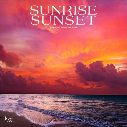 Sunrise Sunset – Sonnenaufgänge – Sonnenuntergänge 2026 – 16-Monatskalender: Original BrownTrout-Kalender [Mehrsprachig] [Kalender] (Wall-Kalender)