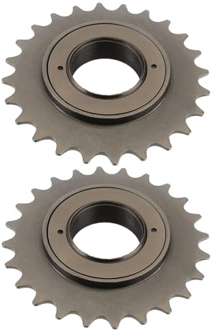 The Lord of the Tools 2pcs 24 Teeth Bike Single-Speed Freewheel ID 34mm OD100mm for 1/2 x 1/8 Chain Bicycle Accessory, Brown