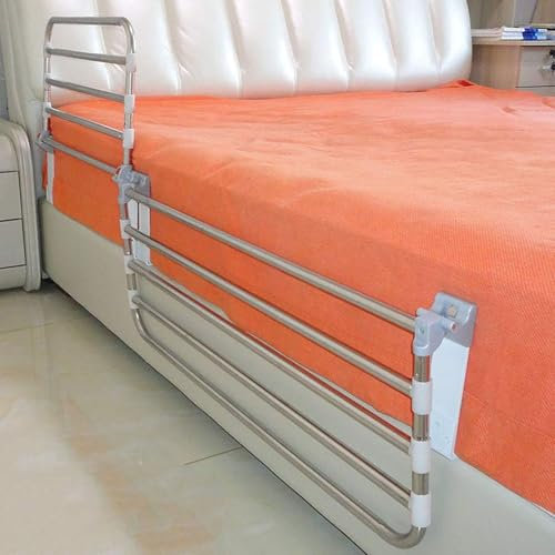 MYRTFK Barandilla Cama Adultos, Plegable de Seguridad Junto a la Cama Asidero de Ayuda, Safely Assist barandilla de prevención de caídas para Mujeres Embarazadas, Ancianos, discapacitados(90cm)