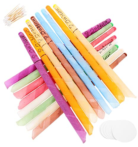 NIYANGLE 8sets Kit Strumenti Per Rimozione Del Cerume Candele Per Pulizia Delle Orecchie Dischi Protettivi Per Delle Orecchie Per Adulti