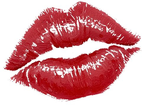 Espresso Yourself – Famous Lipstick Kiss Tattoo (4-Pack) – 3 Red Lip Print – Pop Star-Inspired Back Tattoo – Temporary Ink That Hits Different