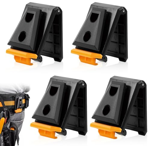 4 Pcs Tool Belt Clip, Heavy Duty Belt Clips for TOU-CT-150 TB-CT-150SP Models ClipTech Bags