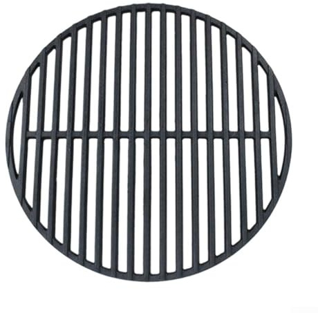 Gusseisen Grillrost rund, Vielseitiger runder Gusseisengrill, Zubehör für BBQ, Gasgrill, Holzkohlegrill und vieles mehr, emaillierter Grillrost, Gussgrillrost, Grillgitter, Grillzubehör(Ø 35CM)