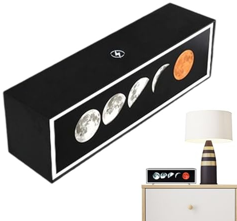 Générique Lampada da scrivania Caricabatterie senza fili - Lampada di risveglio per camera da - Illuminazione d'atmosfera decorativa per scrittori designer, lettori studenti ufficio, soggiorno