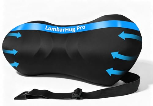 Lekewn Lumbar Support Pillow for Office Chair - Lumbar Pillow for Car - Ergonomic Lumbar Support Pillow for Car Back Support Cushion
