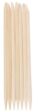 Housoutil Palillos de Madera para Uñas 200 Unidades Doble Extremo para Manicura y Decoración de Uñas 115 CM Madera Natural para Limpieza de Cutículas y Esmalte Uso Casa y Salones