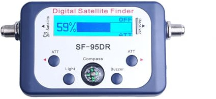 Pantalla LCD Buscador de satélite Digital Medidor de SF-95DR Receptor Satlink Receptor de señal de TV Decodificador satelital Fácil de localizar