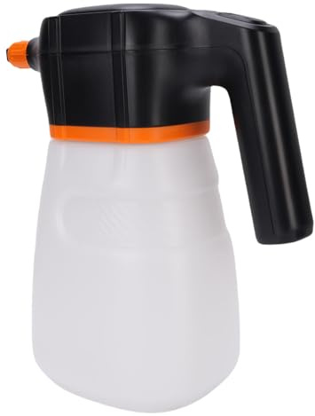 Generic Elektrischer Schaumsprüher für Autowäsche und Gartenarbeit, Wiederaufladbarer Hochdruck-Schaumsprüher mit 2 L Fassungsvermögen (White)