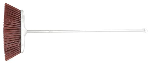 UTHCLO Kitchen Cleaning Broom Thick Broom 120cm Stainless Steel Handle Nylon Bristles Hanging Ring Handy Easy to Store Creative Practical for Home Cleaning Floor Random Style