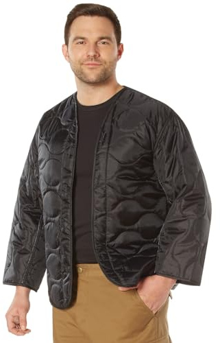 Rothco M-65 Field Jacket Liner (US, Alpha, Large, Regular, Regular, Black)
