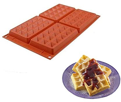 silikomart- SF155 WAFFEL Classic - Molde de silicona130X81 H 17 MM