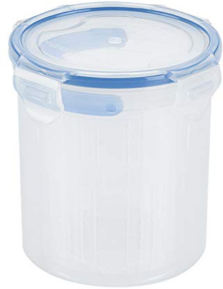Lock & Lock luftdichter, runder Lebensmittelbehälter, für Zwiebeln, ca. 300ml, plastik, farblos, S