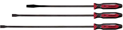 Mayhew Tools 14074 Dominator Pro Pry Bar, Red, 3-Piece | Set of 25, 31 & 36 Curved Pry Bars