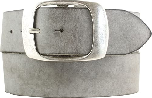 BELTINGER Gürtel aus weichem Vollrindleder Used-Look 5 cm mit Doppel-Schnalle | Jeans-Gürtel für Herren 50mm | Ledergürtel Vintage-Look