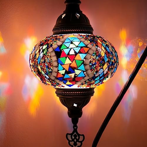 Orientalische Marokkanische Mosaik Tischampe Handgefertigte Dekorative Türkische Mosaiklampe