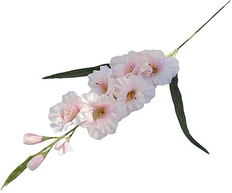 Fenteer Künstliche Gladiolen-Blume, Hochzeits-Gladiolen-Blume, DIY-Vasenfüller-Ornament mit Stiel, für Wohnzimmer, Valentinstag, Bauernhaus-Dekoration, Champagner