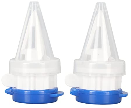 Tyenaza 2 Piezas Vertedores de Botellas de Leche, Vertedor de Caño de Caja de Leche, Desviador de Bebidas de Leche con Tapa, ABS Divisor de Bebidas de Caja Ergonómico Fácil de Instalar(2,2 x 6 cm)