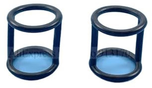 MoVols EIN Paar Silikon-Dichtungsringe, schwarz, H-förmige Dichtungen, Zubehör for Softeismaschinen, Teile, Außendurchmesser 2,8 cm