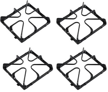 WB31K10034 Burner Grates XL44 Stove Replacement Parts for GE Stove Grates Cooktop Parts GE Gas Range Grates Stove Top Burner Grates JGBP29MEM1BS GE Oven Grates Cooktop Grates Stove Rack Set 4 Pcs