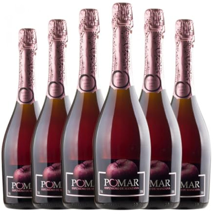 Sidra Viuda de Angelón Pomar Rosée Sidra de Asturias 75 cl (Caja de 6 Botellas de 75 cl)