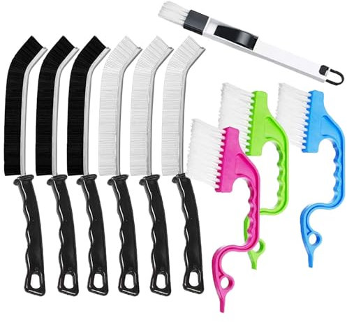 Fugenbürste,bürsten,bürste Reinigung, Reinigungsbürste,Eckenreinigungsbürste,Crevice Cleaning Brush,Geeignet Für Küchen, Bäder, Fenster, Toiletten,Wohnungen,Badewannen, Waschbecken, Wohnungen（10 PCS）