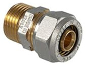 RACCORDO DIRITTO MASCHIO A COMPRESSIONE PER TUBO MULTISTRATO 3/4 x 20 (2,00)