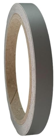 Selbstklebende Dekorfolienstreifen, Matt, Wasserfest, UV-beständig, Streifen Design für Auto, Motorrad, Möbel (Matt Mittelgrau, 30mm)
