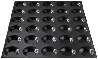 FLEXIPAN Moule 30 Mini Tartelettes – Pour des Portions Individuelles Parfaites - Dessert, Amuse-Bouche, Tarte, Mini Quiche - Accessoire Four Patisserie, Cuisine - Noel, Repas Famille