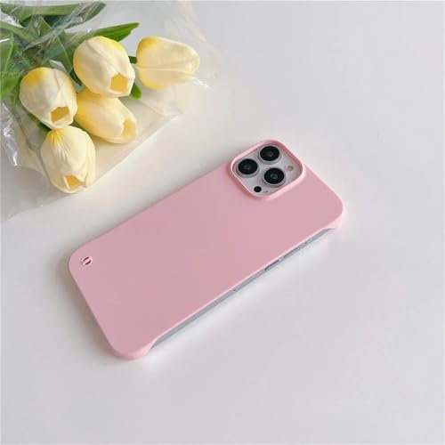 CIBOS Custodia rigida in PC per iPhone 15 14 13 Pro Max, ultra sottile, con retro opaco, rosa, per iPhone 13 Mini (5,4)