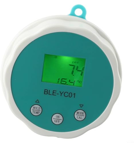 Feeshoppher Medidor digital de calidad de agua 6 en 1 Dispositivo de prueba multiparámetro con medición de temperatura ORP de pH para análisis de agua potable de acuario de piscina