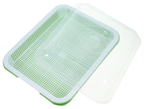Milisten Vassoio per Germinazione Piante Plastica con Contenitore Semi e Semenzaio per Ufficio e Casa Materiale Durevole per Germogliare e Erbe Aromatiche