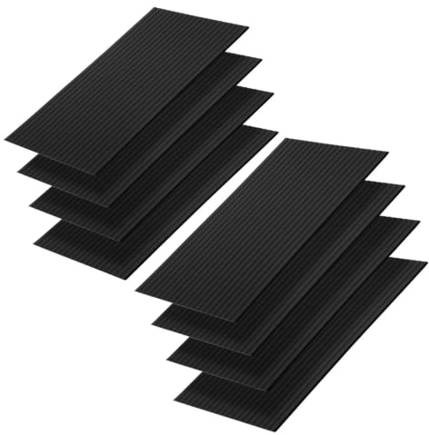 Jaxguom 8x Akustikpaneele selbstklebend 120x60x0.9 cm Akustikplatten Hohe Dichte Schallschutzplatten für innen Wandverkleidung und Schallschutz,Studio Büro und Home deko,Acoustic Panel Schwarz