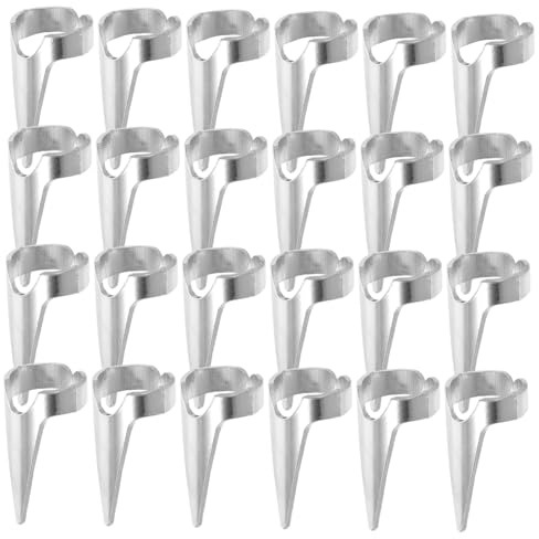 Beatifufu Scheitelring 50 Stück zum Flechten von Haaren aus Legierung Minimalistischer Punk Stil in Krallenform Komfortabel zu Tragen für Kreative Anlässe und Haarstyling