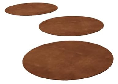 MySteel | Cortenstahl Trittplatte - Rund - cm - 50x50cm - Rostfarbe
