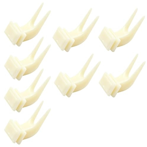 ARYIMYDP Lot de 8 Pinces à Nourriture pour Oiseaux – pour Cage, Fixer Fruits, Légumes & Autres Aliments; Accessoire Léger pour Perruches Calopsittes, Perruches Colorées & Canaris