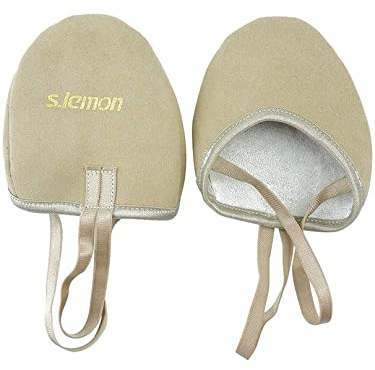 Halbe Sohle Pirouette Schuhe,Tanz Lyrical Turning Pointe Gymnastik Schuh für Mädchen Frauen 38