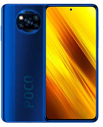 Xiaomi Poco X3 Smartphone,6GB RAM 128GB ROM Telefono,6.67” FHD DotDisplay Qualcomm Snapdragon 732G Octa-Core Procesador Con NFC Telecamera Quada (64MP+13MP+2MP+2MP) Version Globale(Bleu)
